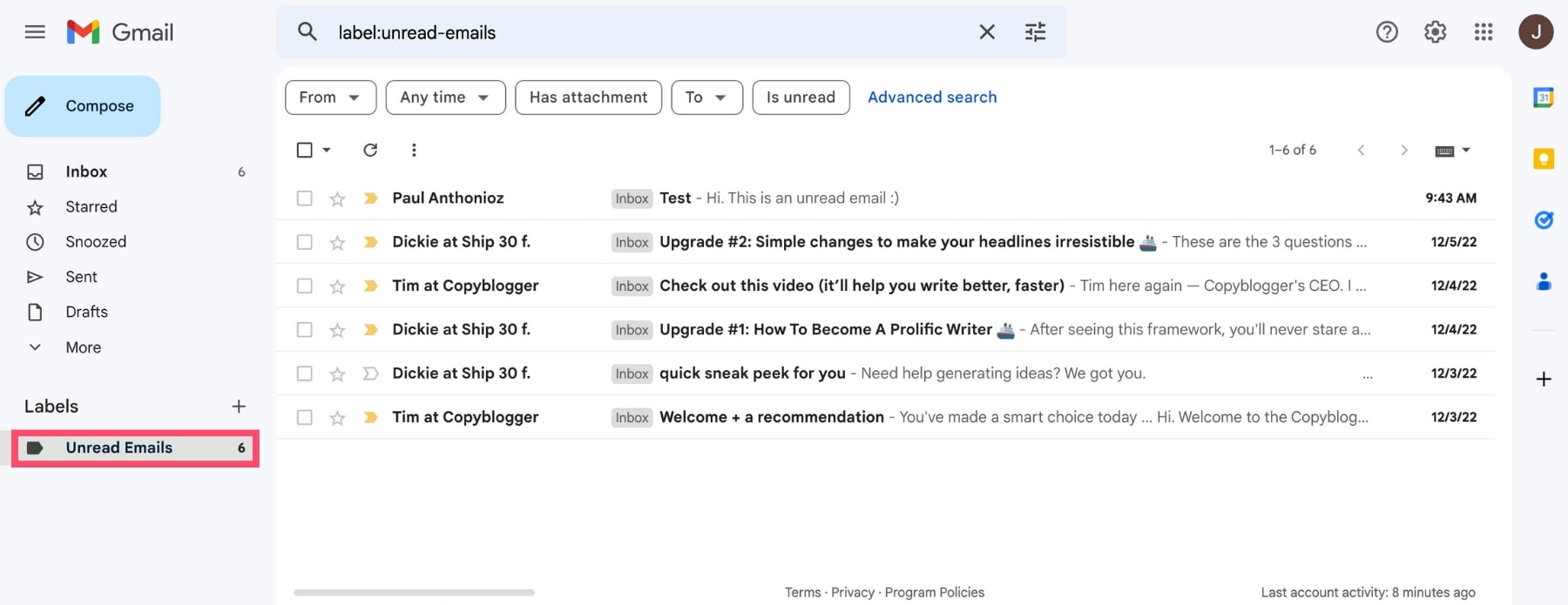 3 Quick Ways To Find Unread Emails In Gmail Screenshots Included