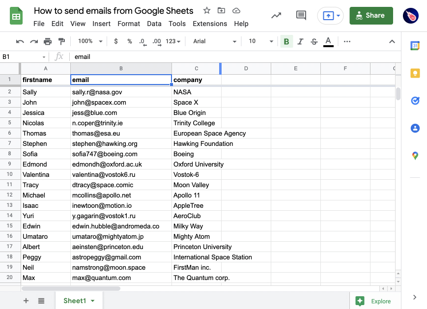Gmail email sequence google sheets
