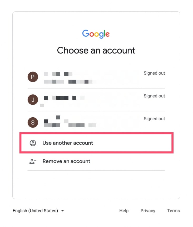 how to change of gmail account