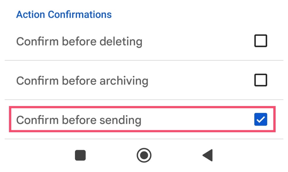 How to enable Gmail's confirm before sending feature