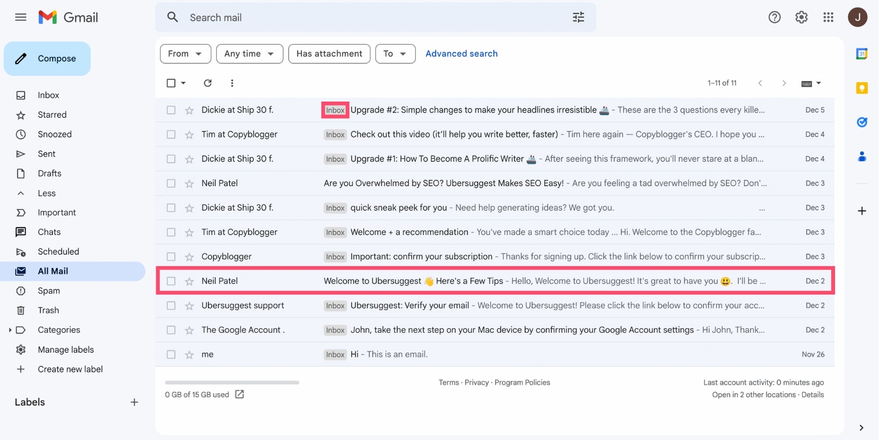 Comment retrouver un message archivé dans Gmail?