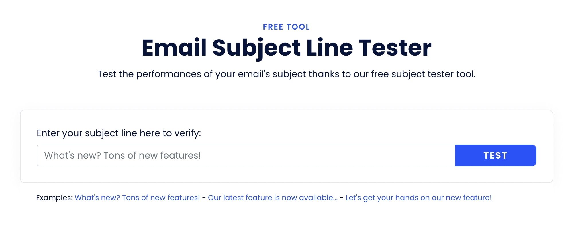 Follow-up email subject line tester